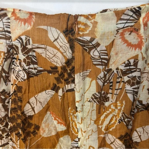 *NWT* Lulus Something Wild Brown Multi Print Twist-Front Midi Skirt, Size Small - Picture 11 of 13